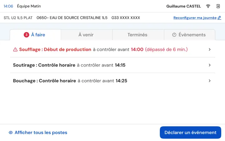 Usiflow (Alma) – Liste des contrôles à faire